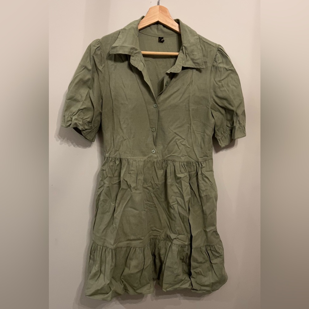 Boutique, green dress, small